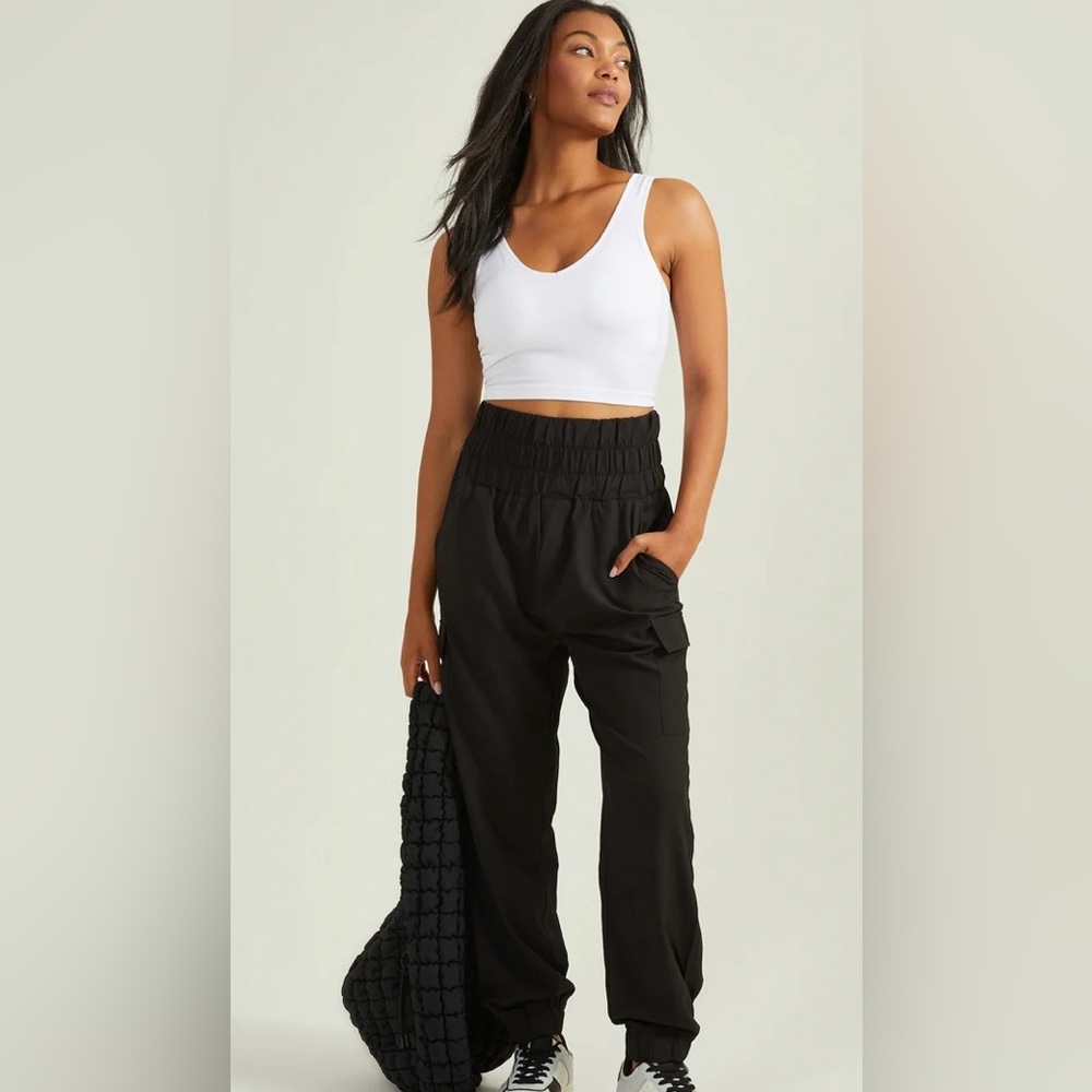 NWT Altar’d State Ready Set Smocked Cargo Joggers